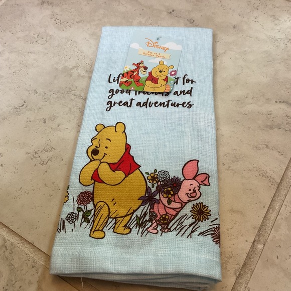 Disney Other - Disney Winnie the Pooh Kitchen Towels Set of 2 Blue Pooh Piglet Tigger New